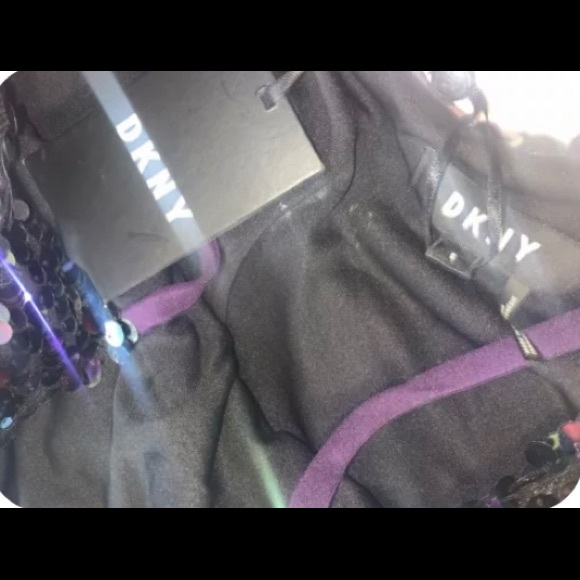 DKNY Women Sequins Spaghetti Strap Short
Fit + Flare Cocktail Dress Size: S Nwt - Picture 10 of 11